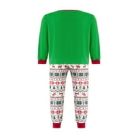 Porodični božićni PJS Podudarni setovi Božićne pidžame Santa tiskani vrh i hlače za spavanje za porodicu