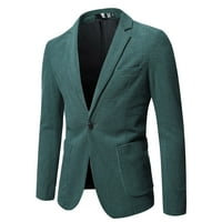 SNGXGN MENS BLAZER Slim Fit Ležerni sportski kaput Muška odijela, zelena, veličina XL