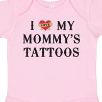 Inktastic volim svoje mammyjeve tetovaže poklon baby boy ili baby girl bodysuit