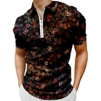 FOPP prodavača Muška košulja Golf majica Retro Color Contrast na otvorenom Street Street kratkih rukava s dugmetom prema dolje Odjeća za otisak Odjeća modni dizajner ležer