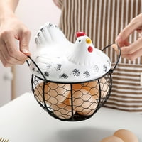 Odjeća za skladištenje jaja držač košara organizatora Skladište keramičke posude za voće Kuhinja kokoši
