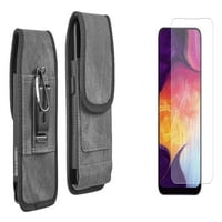 Paket za zaštitu futrola i ekrana za Samsung Galaxy S22 +: Vertikalni robusni najlonski remen Torbica i kaljenog stakla