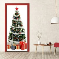 Zidna naljepnica, naljepnice za prozore, PVC za salone Božićne ukrase Showcase Dekoracija Blagovaonica Spavaće sobe za božićne drvve Naljepnica