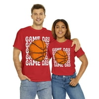 Vintage Game Day Basketball majica Retro ženska unizirana grafička tee crvena mala