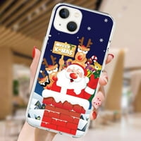 Cartoon Božićni telefon CASE CLEAR SHOTFOFOFOFONS CONTER ZA IPHONE PLUS PRO MA MINI XR XS MA Plus Plus