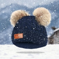 Zimske tople šešire za zimsku kapu za malinu 1- godina Djevojke dječake Dječja zimska beanie hat toplo pletiva skijap mornar
