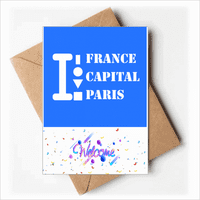 Francuska Capital Paris Art Deco moda Dobrodošli nazad Pozdrav čestitke Koverte prazne