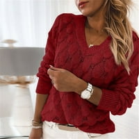 GUZOM džemper za žene na prodaju - Dukseri za žene Trendy Clout Tops Novi dolasci plavi Veličina 16