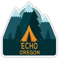 Echo Oregon Suvenir Vinil naljepnica za naljepnicu Kamp TENT dizajn