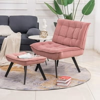 Moderna ružičasta balvet materijal velika širina akcent stolica za slobodno vrijeme na fotelja TV stolica