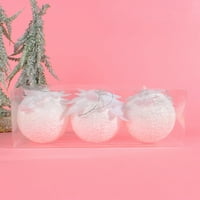 Kutije Božićne drvce Latica Privjesak Glitter pjene Petka kuglice Vjenčane zimske praznične zabave ukrasne