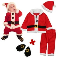 Baby Christmas Outfit Toddler Boys Santa Topljena odjeća