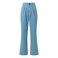 Yubatuo pantalone za žene Proljeće ljeto jesen Solid Color odijelo za hlače elastične struke casual pantalone ženske hlače