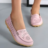 Ležerne cipele za muškarce Modni ženski prozračni čipkasti cipele stanove Casual cipele Ženske poslovne cipele PU Pink 41