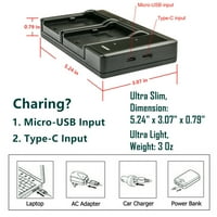Kastar Battery i Ltd USB zamena punjača za Sony HDR-SR12, HDR-SR220, HDR-SR30, HDR-SR300, HDR-SR40,