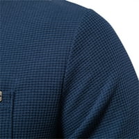 Tosmy muns majica muške košulje dugih rukava čvrsto boje zimsko toplo donje rublje Tee vrhovi sportskih