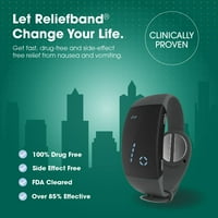 Reliefband tehnologije Reliefband2. Nosivi medicinski uređaj sivi