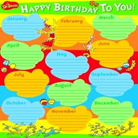 dr. Seuss rođendanski plan za djecu, 17 '' W 22 '' h, Model: 837465