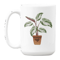 Slatka kalatha u loncu kafa i čaj Poklon šalica za biljnu mamu ili tatu i ljubavnika biljaka