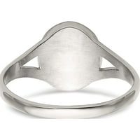 Polirani ovalni prsten od nehrđajućeg čelika izrađen u Kini SR657-8