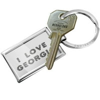 Keychain Volim Gruziju Soccer Futbol loptice