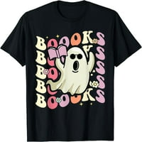 Plaoooks Ghost Groovy Reation Reation Halloween Učiteljica Ženska majica