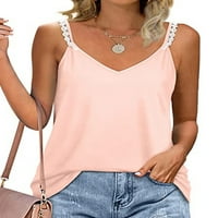 Bomotoo Žene Ležerne prilike Camisole Vest Tee Spaghetti remen za smeće bez rukava Letnje Bohemian Beach