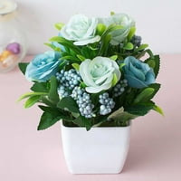 Hesoicy Realistic Artificatial Bonsai Dekorativni UV otporni u obliku lažnih cvijeća DIY Crafts Decor