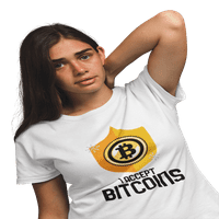 Kimaran majica Prihvaćam Bitcoins 8bit Crypto Retro icon Unise kratki rukav Tee