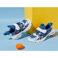 TENMI djeca lagani treneri Sportske prozračne ravne tenisice Udobne atletske cipele Plava bijela 2,5-te