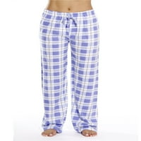 Prednjeg swwalk dame udobne elastične struke pantalone za spavanje ravna noga labava pidžama donji lounge