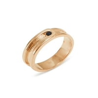 Britanci napravio 9k ružični zlatni prirodni safir muški prsten za mins - Opcije veličine - Veličina