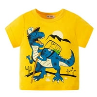 Košulja za pamučne rezervoar za djecu dječake dječje dječje dječake djevojke djevojke crtani dinosaur