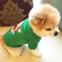 Cschome pas Santa claus odjeća mačka odjeća meka pamučna majica za pse Mali pas srednji pas