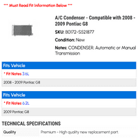 C kondenzator - kompatibilan sa - Pontiac G8