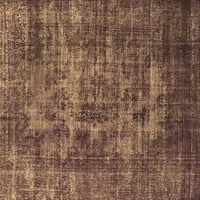 Ahgly Company u zatvorenom kvadratu Oriental Brown Industrial Neuping Prostirke, 4 'kvadrat