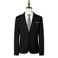 Aaimomet Big i visoka jakna za vjenčanje banket casual elastično viseći lanac Slim fit dugme Pocket