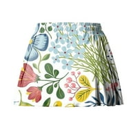 HHEI_K Ženske ljetne modne suknje od tiskanih hlača Sportske joge kratke hlače