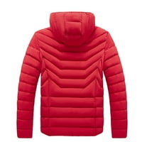 SIMPLMASYGENI HOODIE za muškarce plus veličina zimska jakna za muškarce dugi rukav kaput modni sportski