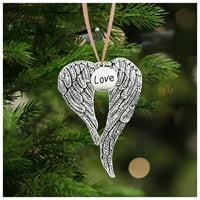 Akrilni Garland deo mog srca je u božićnom Memorijalnom anđeoskom krilu Ornamentarna privjesak svjetla Gemstone