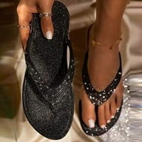 Honeeladyy sandale za žene Ženske ravne cipele Dame Beach Sandals Ljeto Neklizajuće kauzalne papuče Flip flops