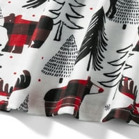 Božićna porodica koja odgovara pidžami set za odrasle djece za bebe jelene tiskane vrhove + hlače za