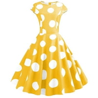 BINMER WONGE Ljetna haljina Party haljina ljetna modna kratka rukava puna boja