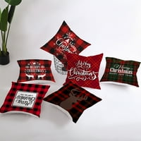 Goory 18 Božićna serija Kvadratna jastučna futrola bacanje jastuka Cover Cover Home Decor Xmas Poklon