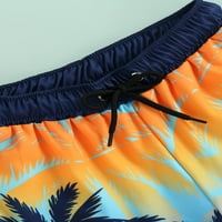 Xkwyshop Toddler Boy Swim trunks Little Boys Bathing Suice Striped Coconut Tree Ispis Elastična struka