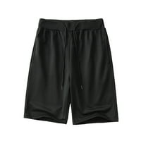 CLlios Muške kratke hlače Labave ravne plažne srednje hlače Casual Sports Five pantalone
