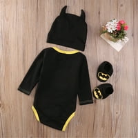 Baby Boys Batman Rompers + Cipele + odijela za šešir postavljena odjeća