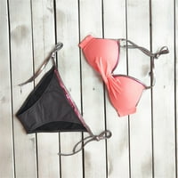 Yubnlvae bikini kupaći odijela za žene Žene Dva Soild Print Split setovi plus veličine odjeća za kupaći