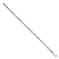 Sterling srebrna link konopca Narukvica lanac Fini nakit Idealni pokloni za žene Poklon set iz srca