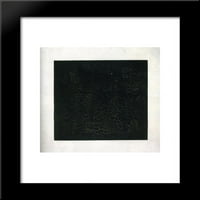 Crni suprematizistički kvadrat uokvireni umjetnički otisak Maleviča, Kazimir